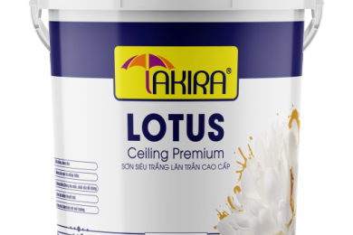 Sơn phủ siêu trắng lăn trần cao cấp, tạo không gian hoàn hảo - Takira Lotus Ceiling Premium