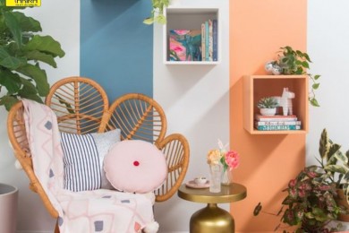 Phá cách cho căn phòng của bạn với xu hướng sơn tường đa màu sắc Color Block
