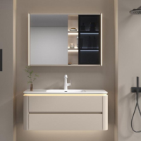 TCV006 | TỦ CHẬU LAVABO GƯƠNG LED